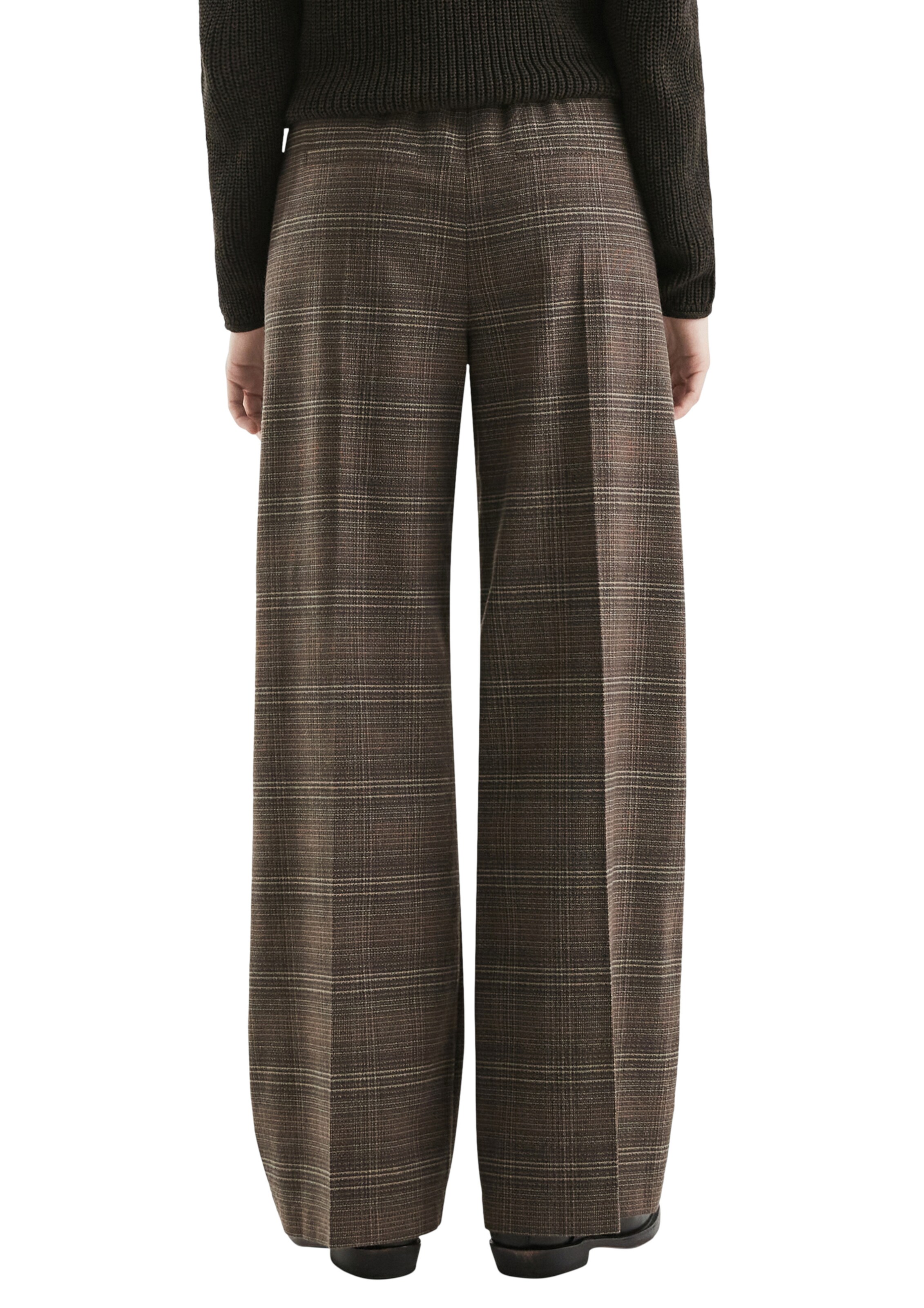 QS Wide leg Pantalon in Bruin