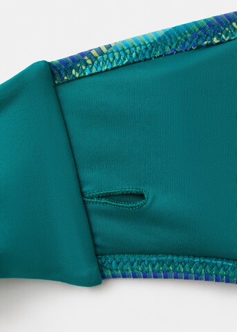 MANGO TEEN Bandeau Bikini 'Cris' in Green