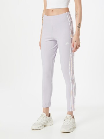 ADIDAS SPORTSWEAR Skinny Urheiluhousut 'Essentials 3-Stripes High-Waisted ' värissä monivärinen: edessä