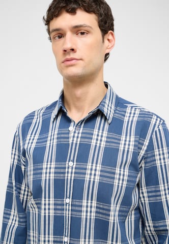 MUSTANG Regular fit Button Up Shirt ' Style Elmore ' in Blue