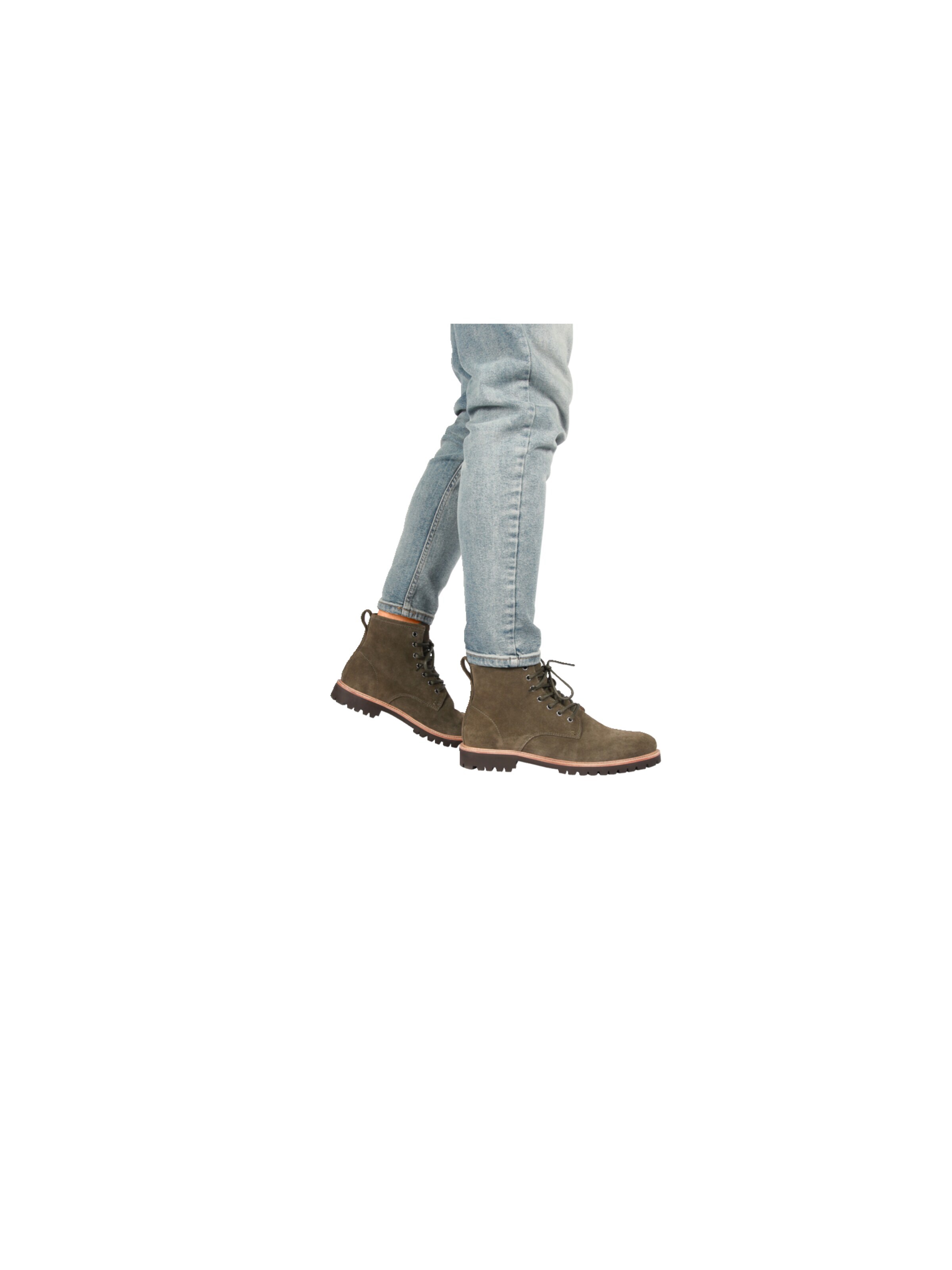 BLACKSTONE - Botas com atacadores 'LOGAN' em verde