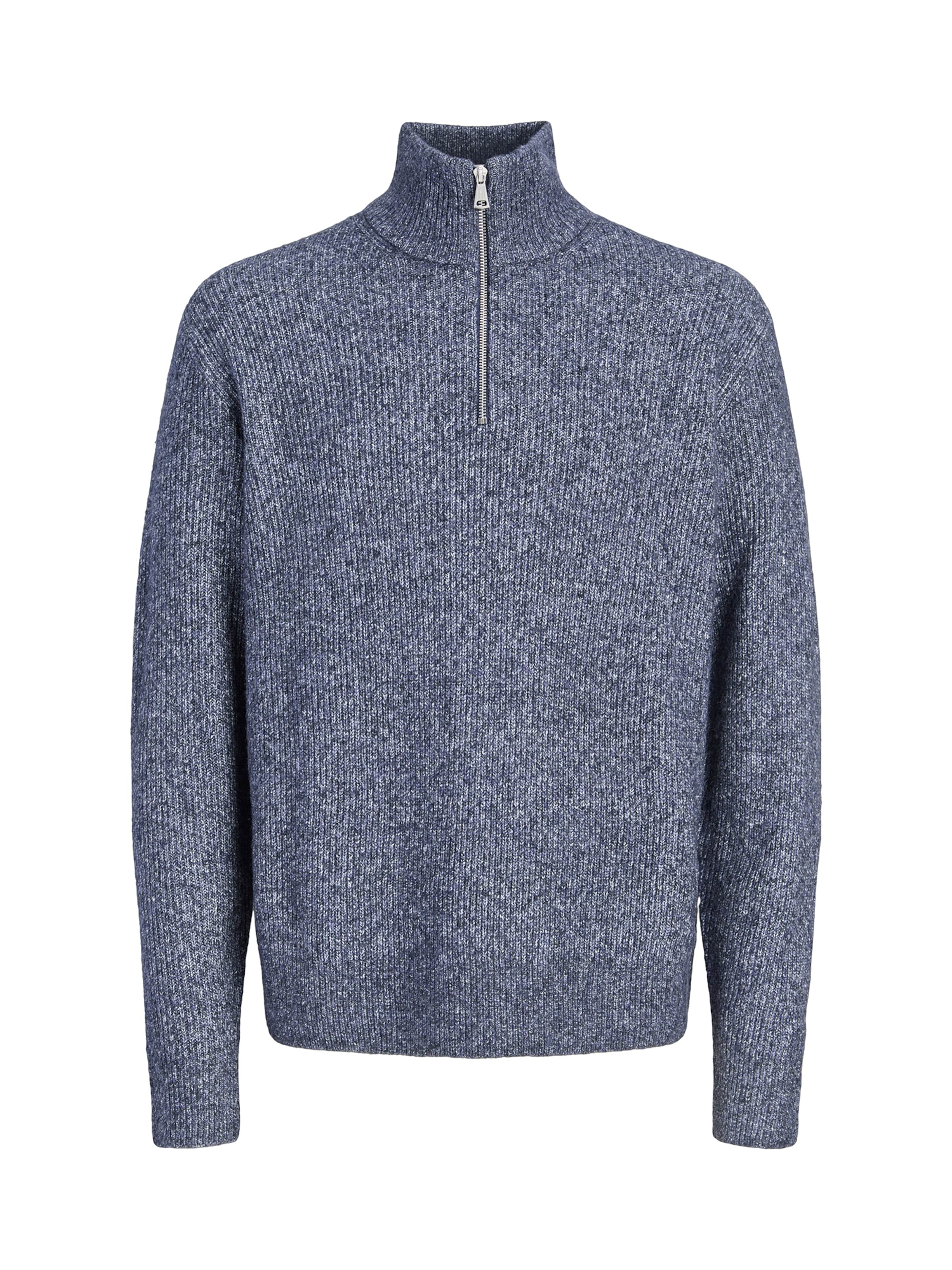 JACK & JONES Svetr 'JORFREDERIKSBERG OLLIE' – modrá: přední strana