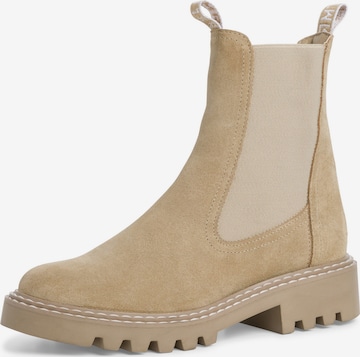 TAMARIS Chelsea Boots in Beige: front