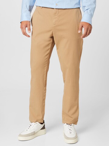 UNITED COLORS OF BENETTON Regular Trousers in Beige: front