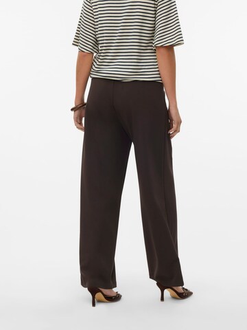 VERO MODA Wide leg Pants 'VMBerlin' in Brown