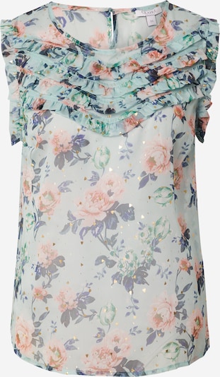 Claire Chemisier 'Regan' en bleu marine / turquoise / rose, Vue avec produit