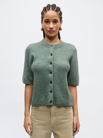 Cardigan 'Jinie' MSCH COPENHAGEN en vert : devant