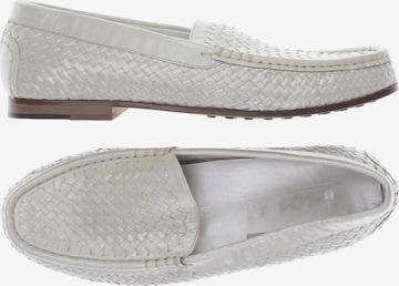 SIOUX Flats & Loafers in 38,5 in White: front
