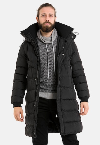 CIPO & BAXX Winter Parka in Black: front