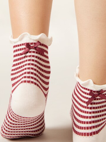 CALZEDONIA Socks in Red