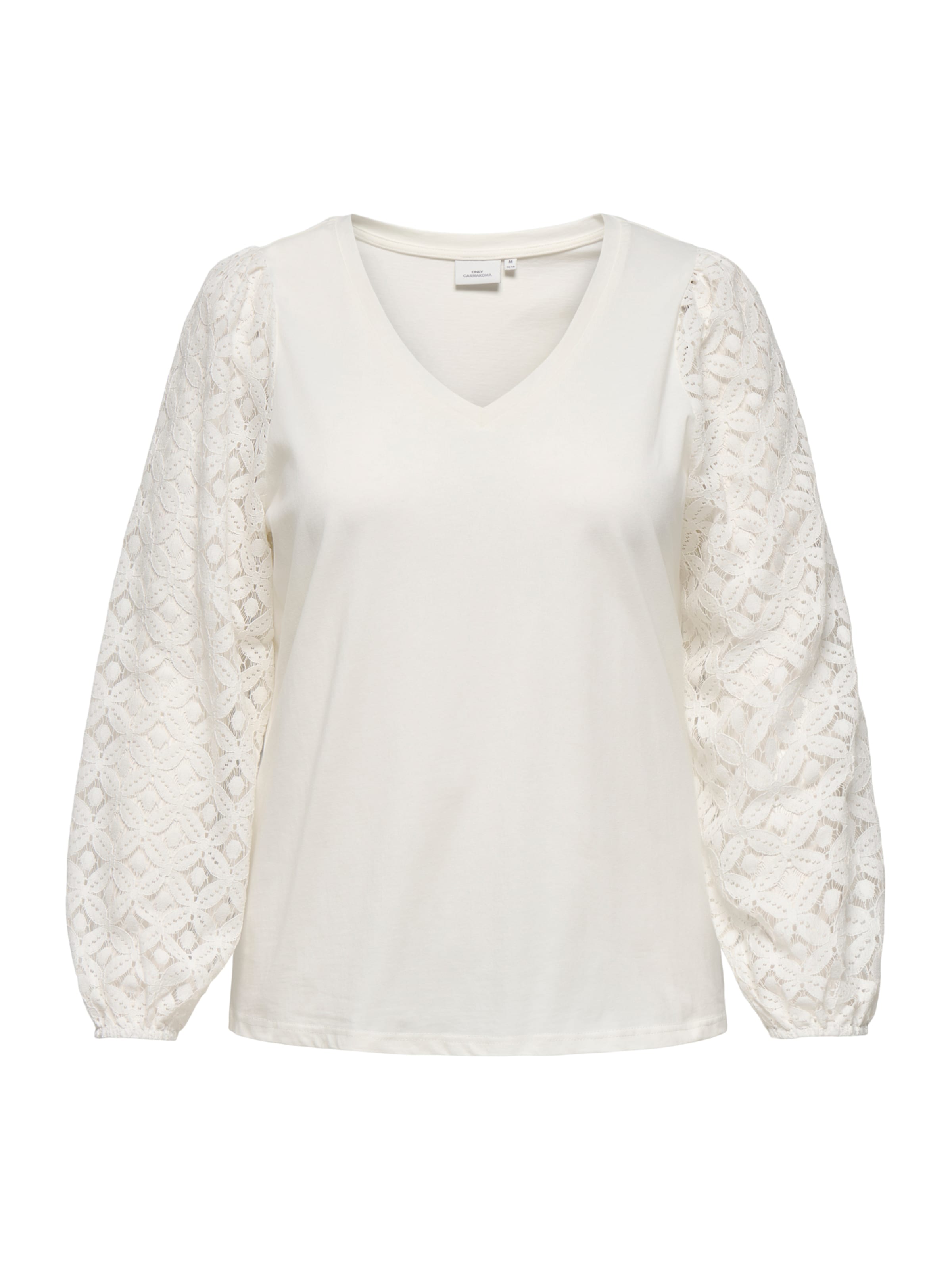 ONLY Carmakoma Shirt 'CAREffie' in White: front