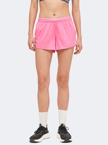 UNDER ARMOUR Normální Sportovní kalhoty 'Vanish' – pink: přední strana