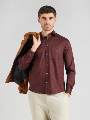 s.Oliver Regular fit Overhemd in Rood: voorkant