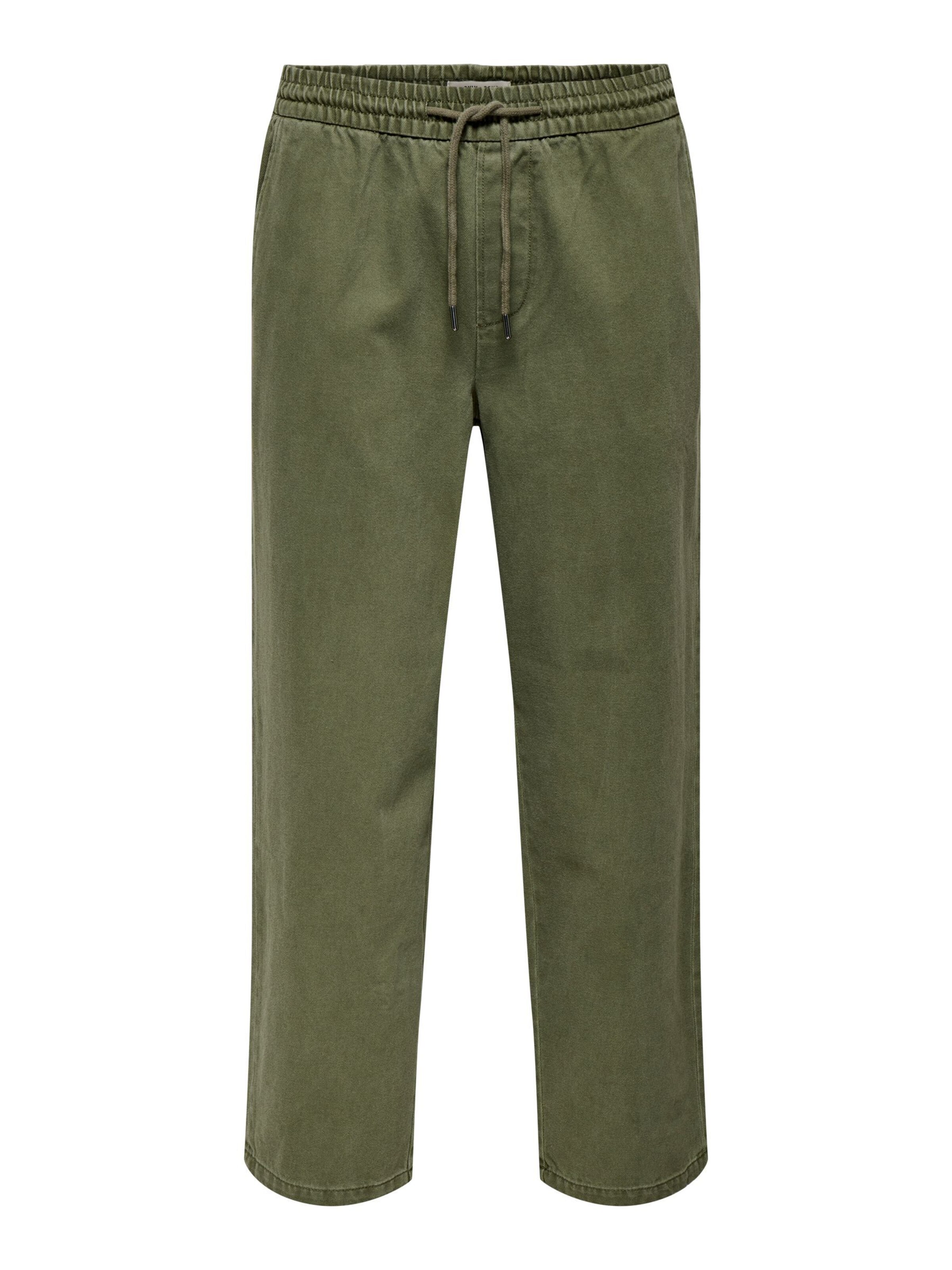 Only & Sons Pantalón 'ONSTIMES' en verde, Vista del producto