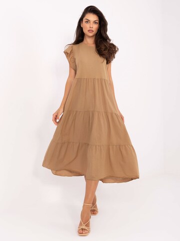 Madnezz House Kleid in Beige: Vorderseite
