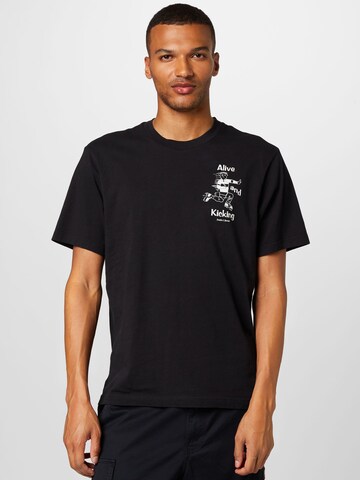 T-Shirt FRANKLIN & MARSHALL en noir : devant