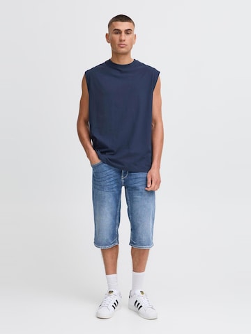 !Solid Rundhalsshirt ' SDBILO ' mit Backprint in Blau