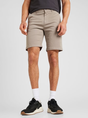 BOSS Orange Slimfit Shorts in Beige: predná strana