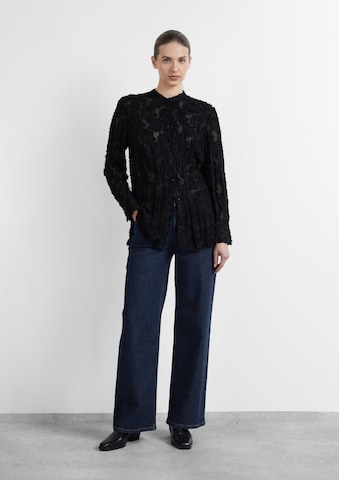 COMMA Blouse in Zwart: voorkant