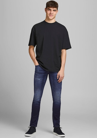 JACK & JONES Slimfit Jack & Jones Slim-fit-Jeans in Blau: predná strana