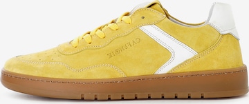 Sneaker bassa di CAFè NOIR in giallo: frontale