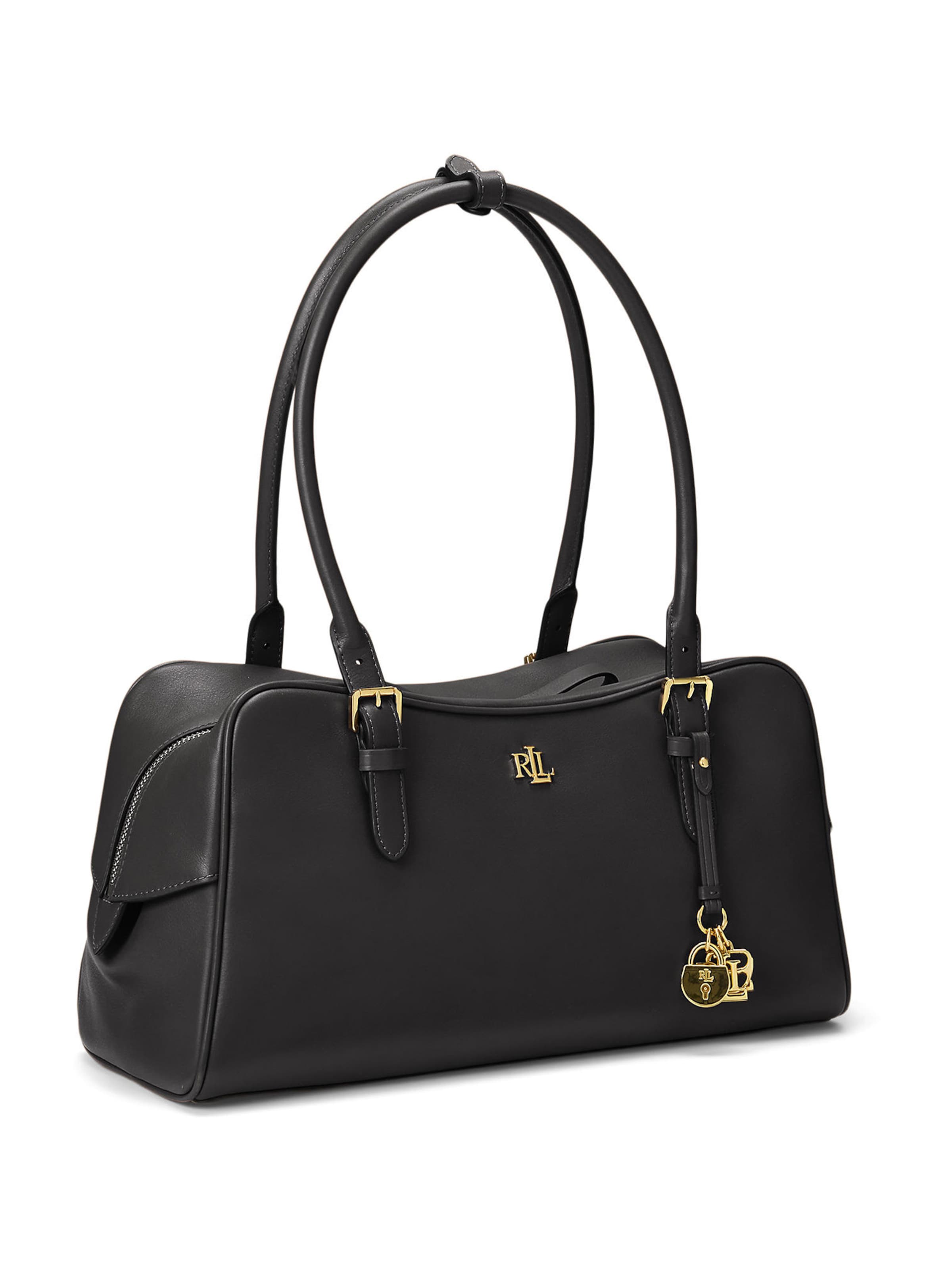 Lauren Ralph Lauren - Bolso de hombro en negro: frente