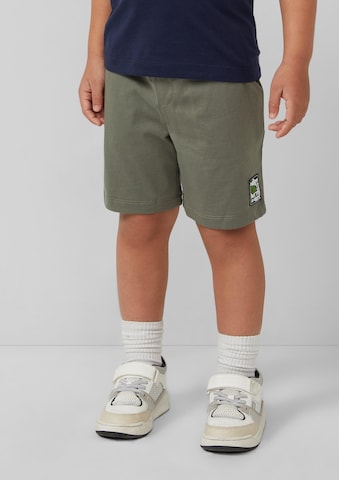 s.Oliver Wide leg Broek in Groen: voorkant