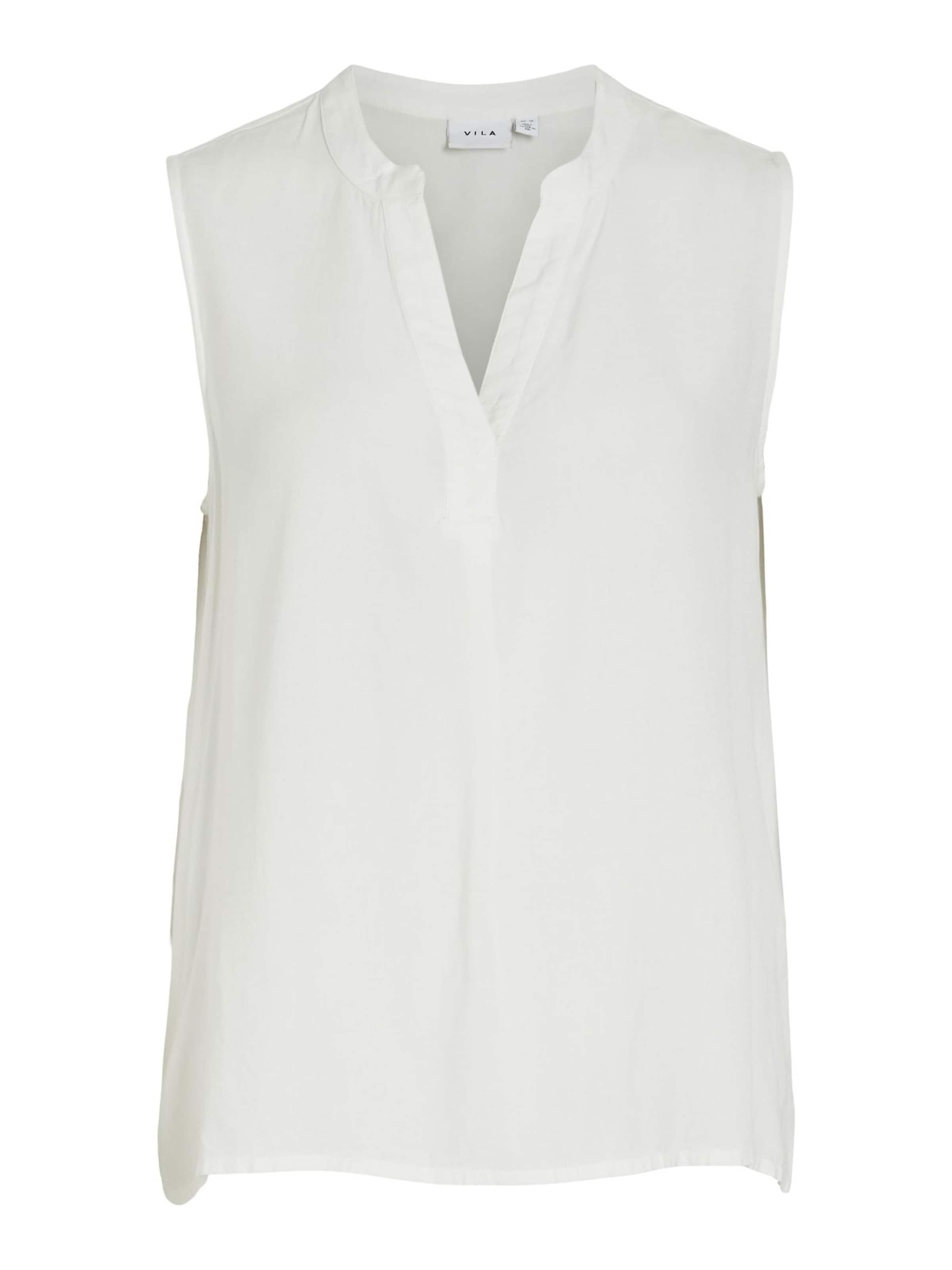 VILA - Blusa 'VIRosa' en blanco: frente