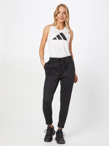 ADIDAS SPORTSWEAR Tapered Workout Pants in Black