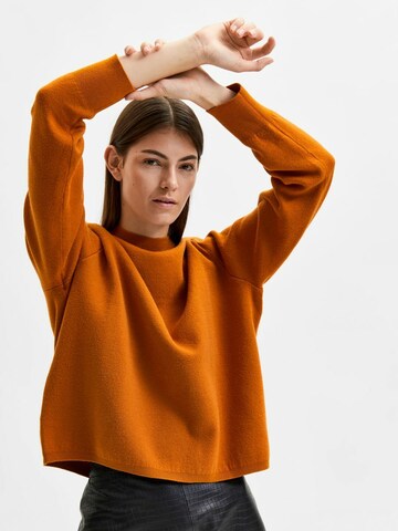 SELECTED FEMME Sweater 'Cali' in Orange