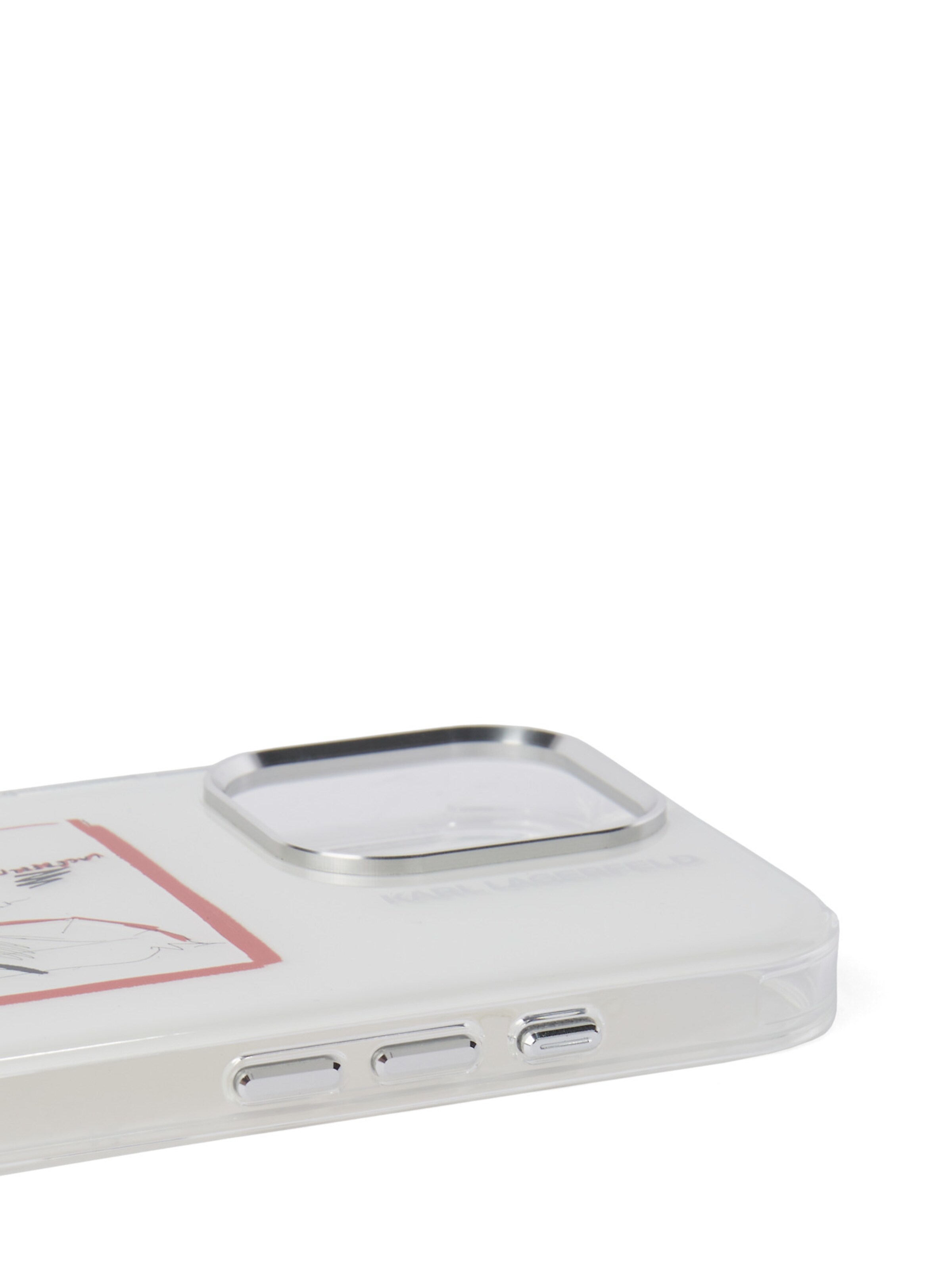 Karl Lagerfeld Калъф за смартфон 'iPhone 16 Pro Max' в Прозрачно