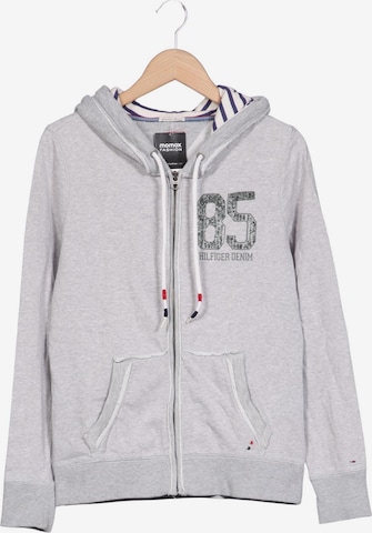 Tommy Jeans Kapuzenpullover M in Grau: Vorderseite