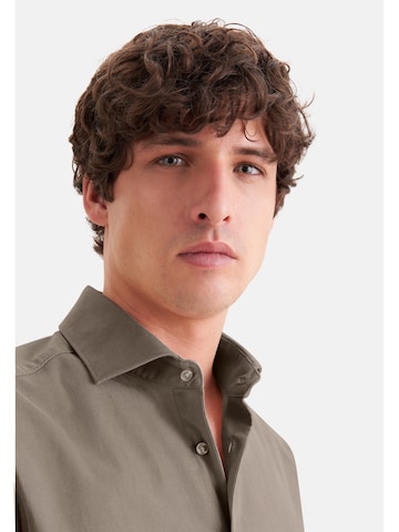SEIDENSTICKER Regular fit Button Up Shirt in Brown