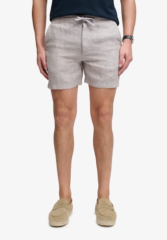 Superdry & Co Slimfit Broek 'The Merchant Store' in Grijs: voorkant