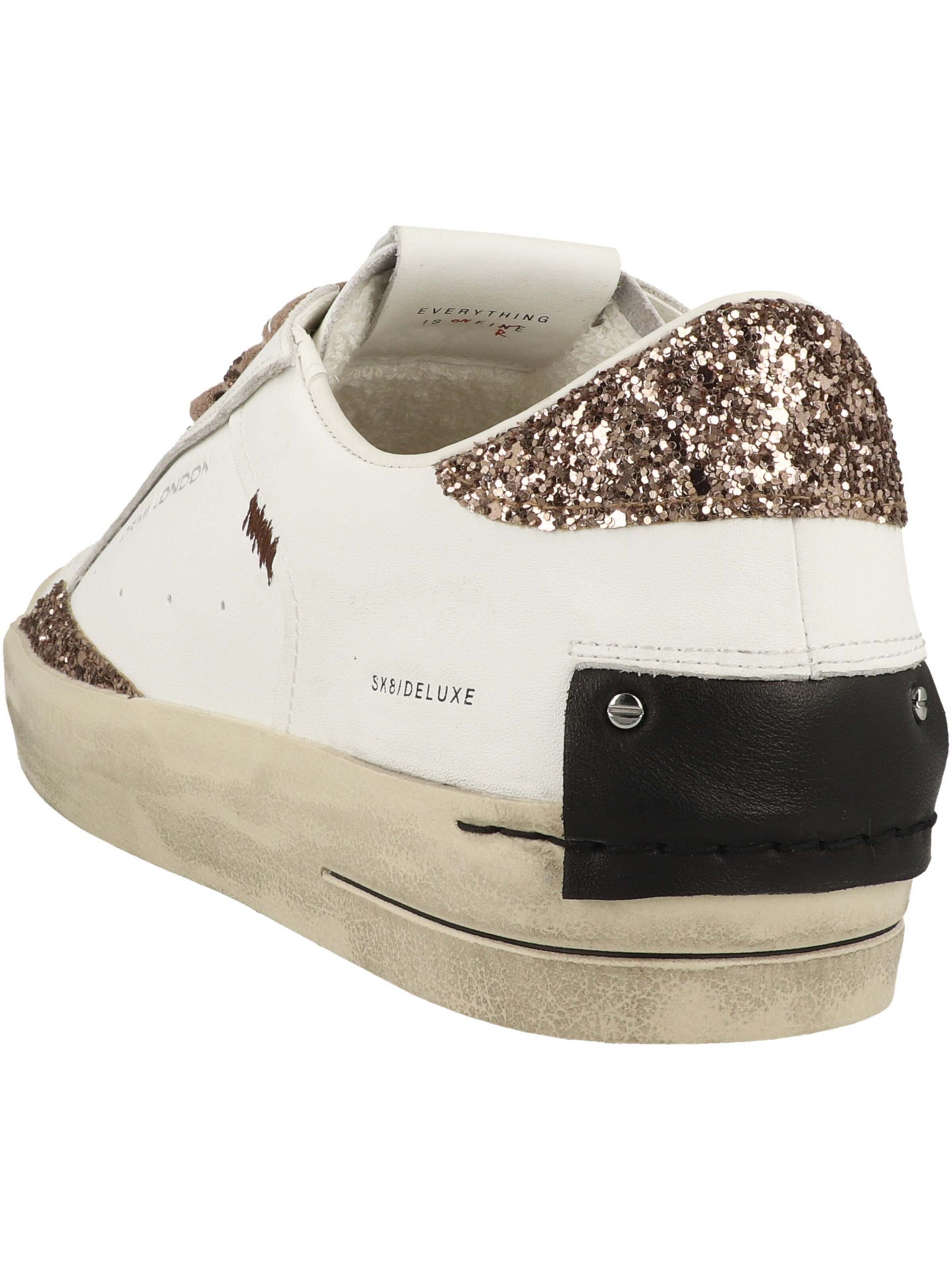 Baskets basses ' SK8 DELUXE ' Crime London en blanc
