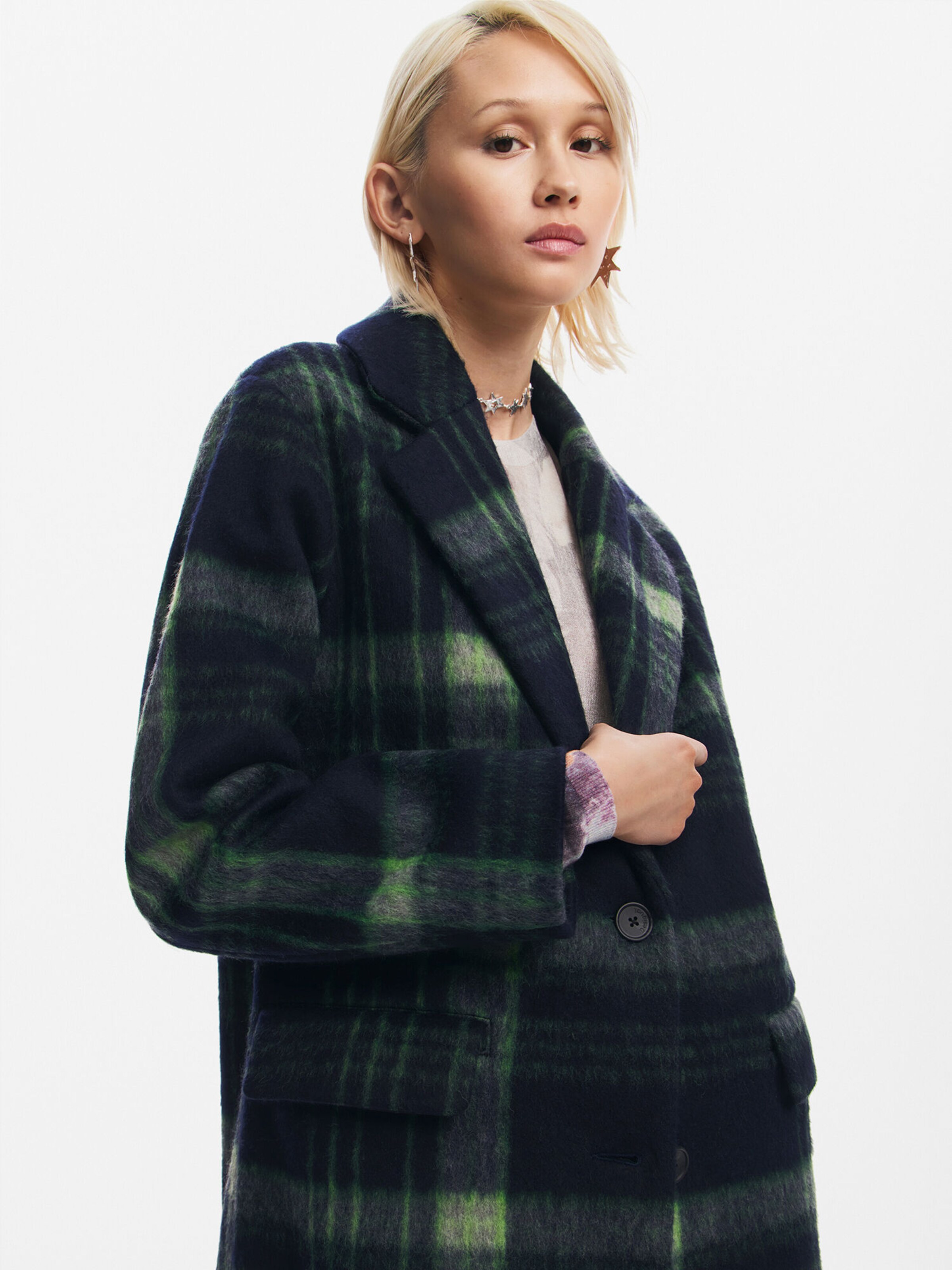 Desigual green coat hotsell