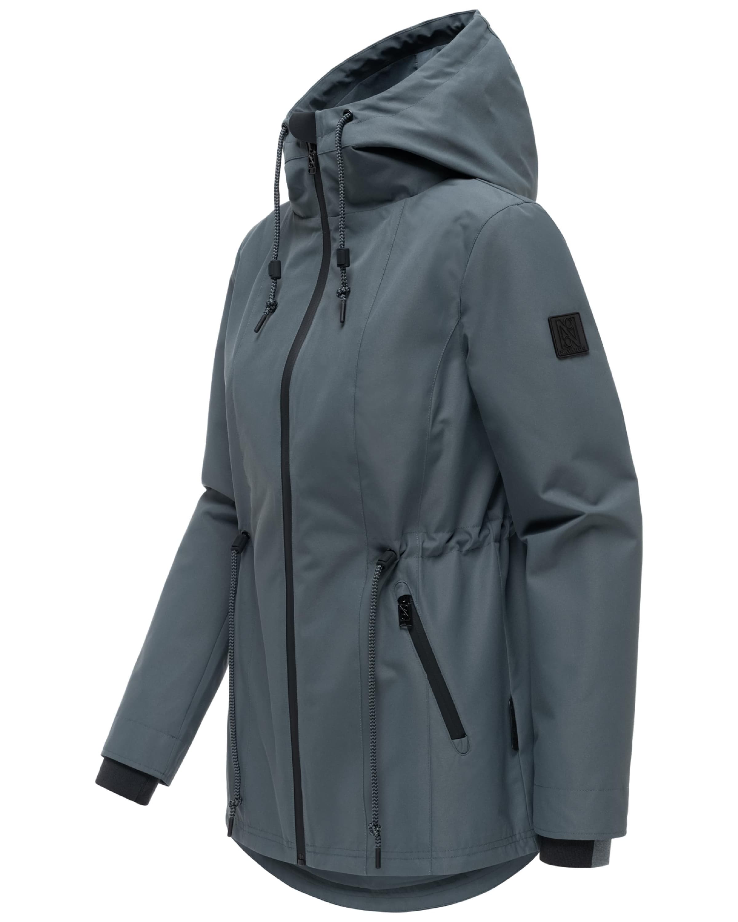 NAVAHOO Between-seasons parka 'Blumentanz 14' in Grey