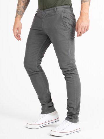 Indumentum Slimfit Chinohose in Grau