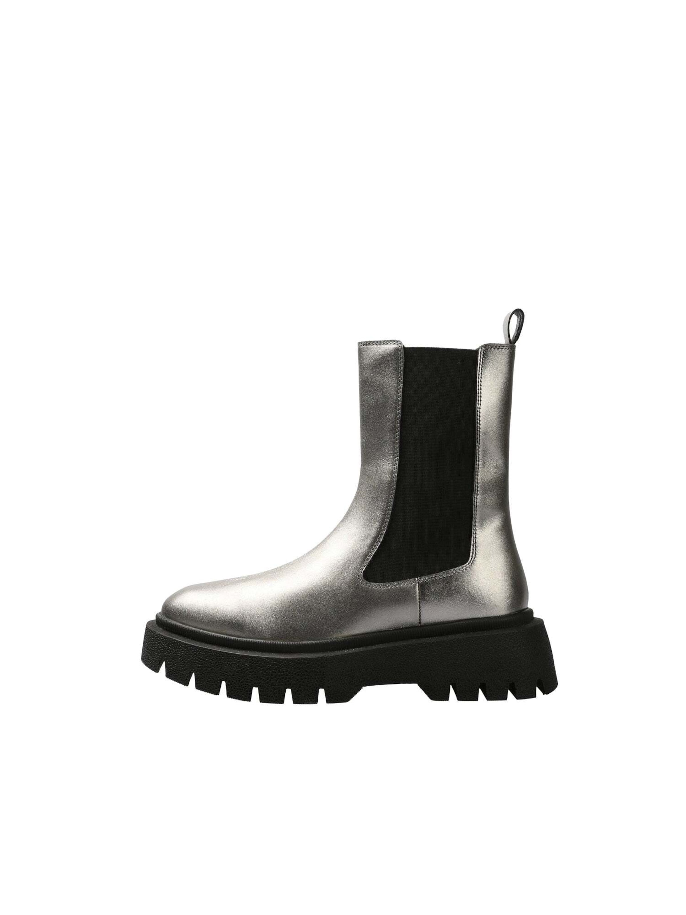 Scalpers Chelsea Boots i sølv: forside