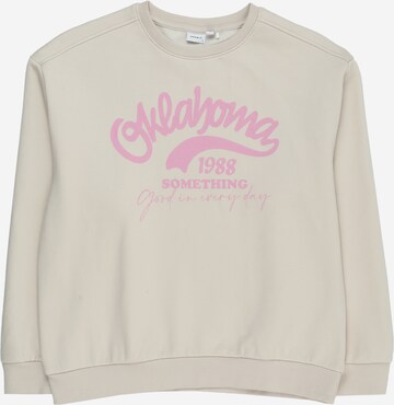 NAME IT Sweatshirt 'SYLVERA' in Beige: voorkant