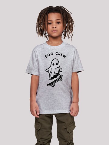 T-Shirt 'Boo Crew Halloween' F4NT4STIC en gris : devant