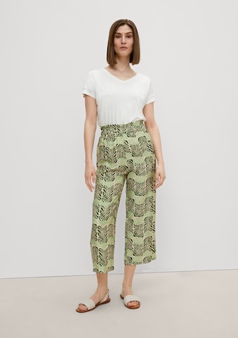 Wide Leg Pantalon COMMA en vert