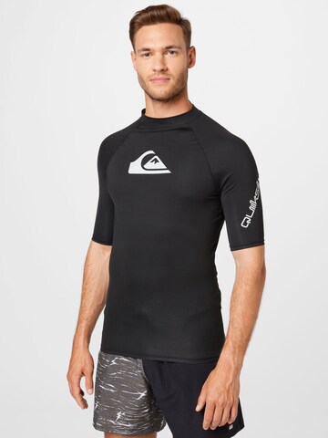 QUIKSILVER Functioneel shirt 'ALL TIME' in Zwart: voorkant