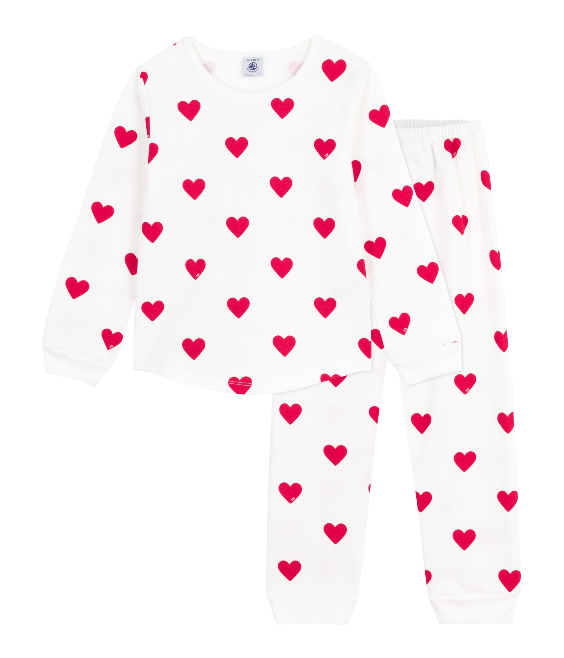 PETIT BATEAU Yöpuku värissä valkoinen: etupuoli