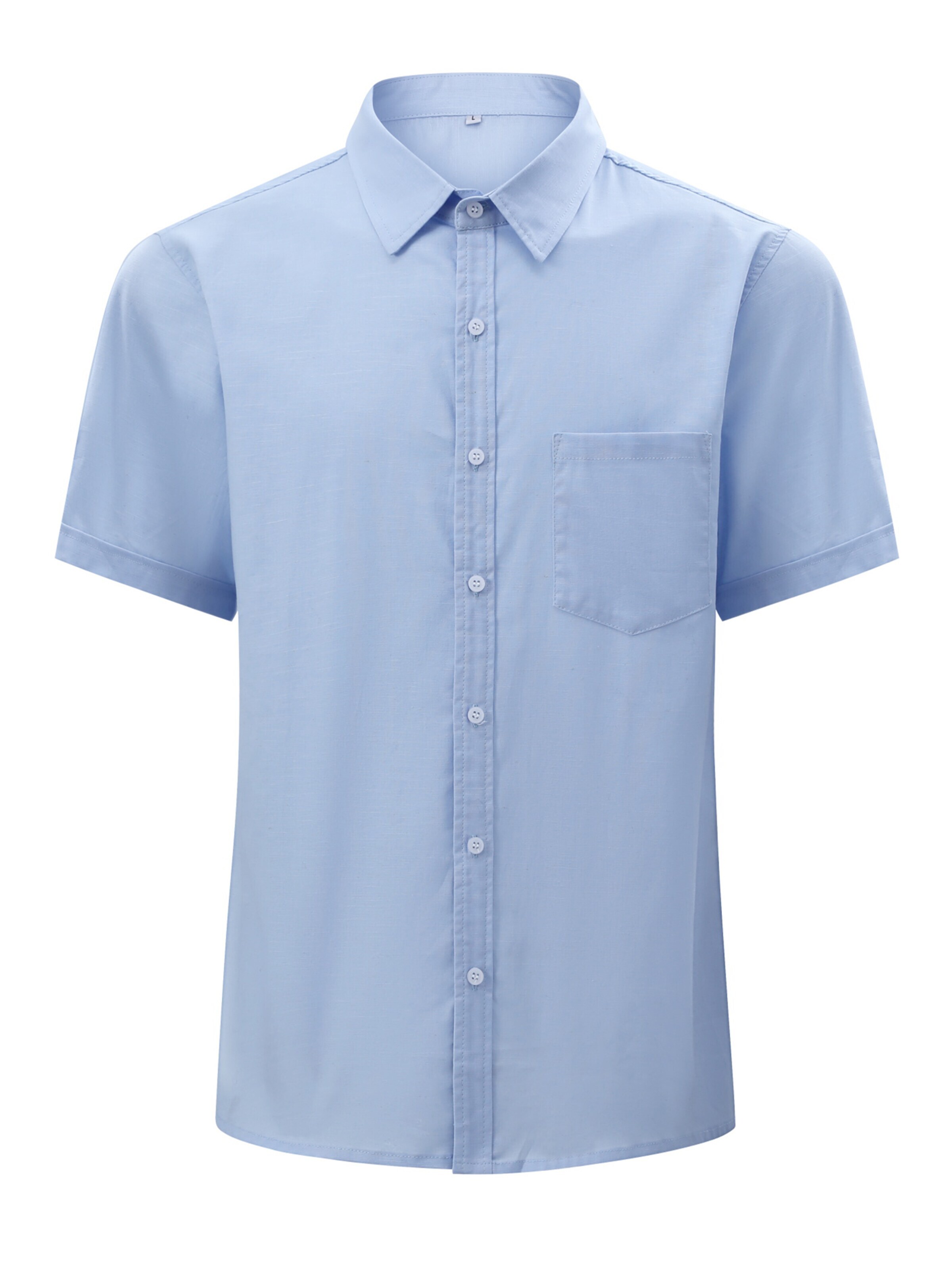 ALLTHEMEN Hemd 'Reine'‌‌‌‌‌‌‌ in Blau: Vorderseite
