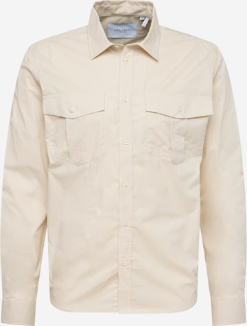 Regular fit Camicia 'Lincoln' di Les Deux in beige: frontale