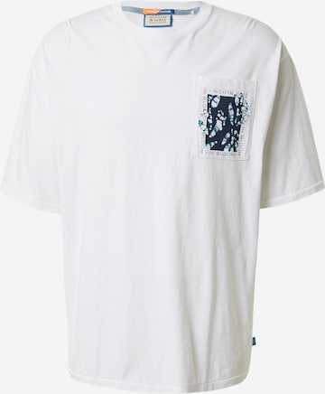 T-Shirt SCOTCH & SODA en blanc : devant