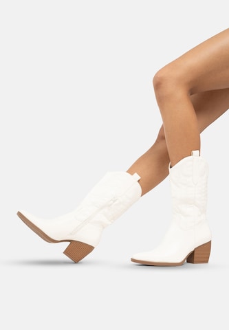 Stivale da cowboy di Elara in bianco