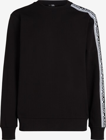 Sweat-shirt Karl Lagerfeld en noir : devant