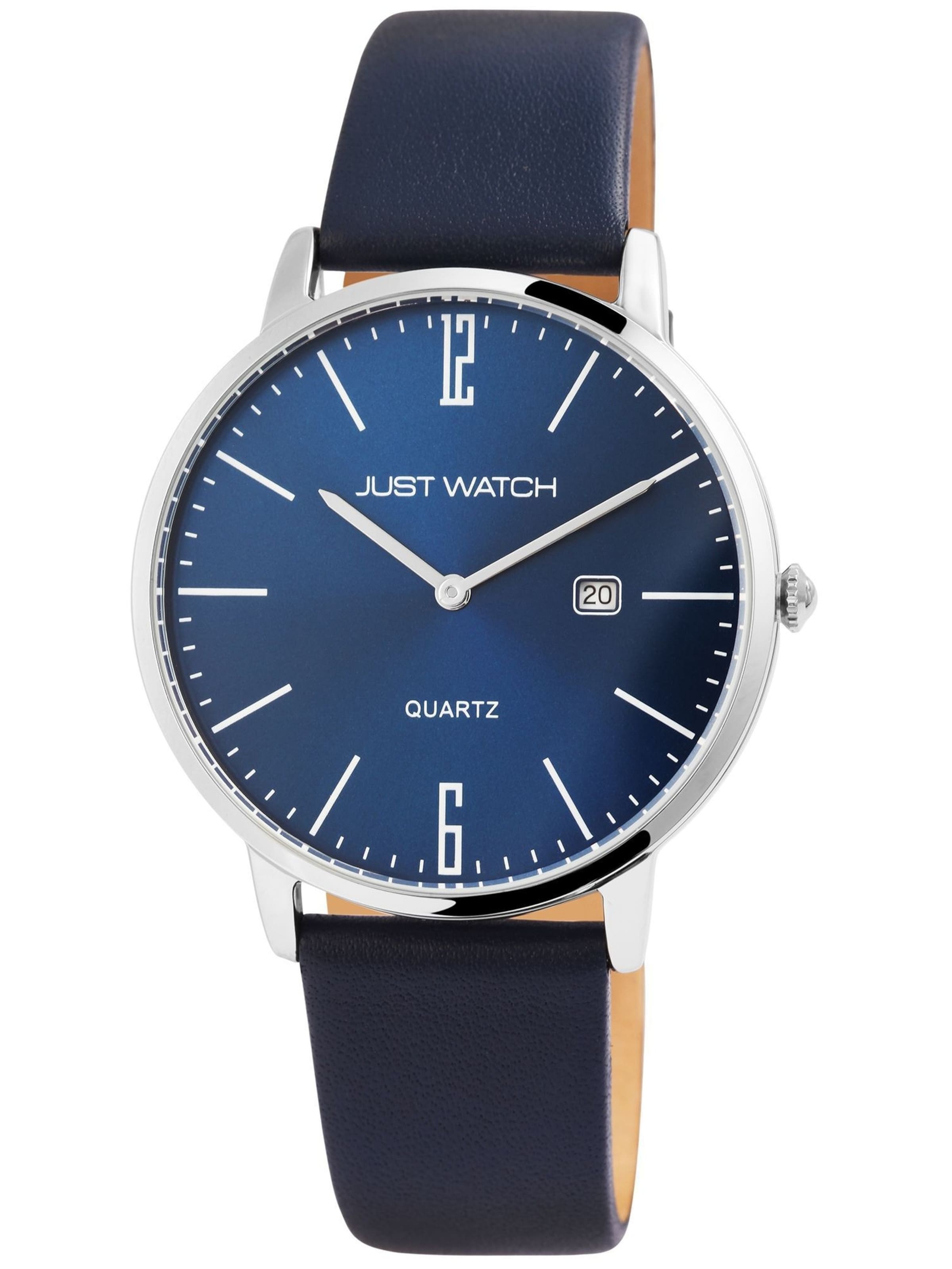 Just Watch Analog Watch 'Willem, Datumsanzeige' in Blue: front